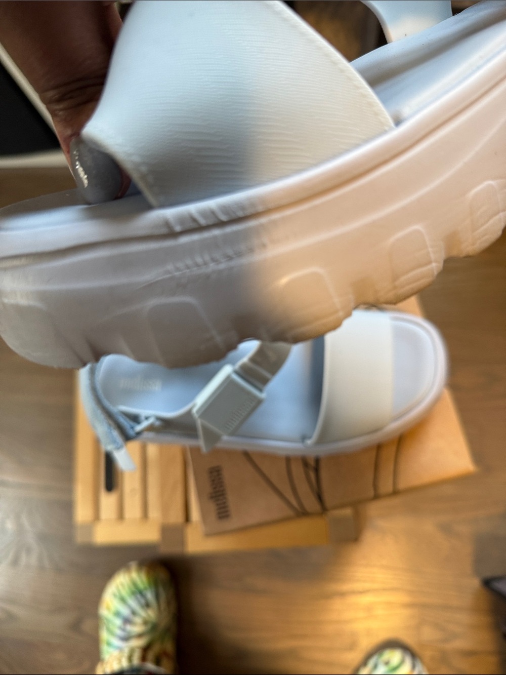 Melissa Light Blue Kick Off Sandals, size 9 - Picture 10 of 11
